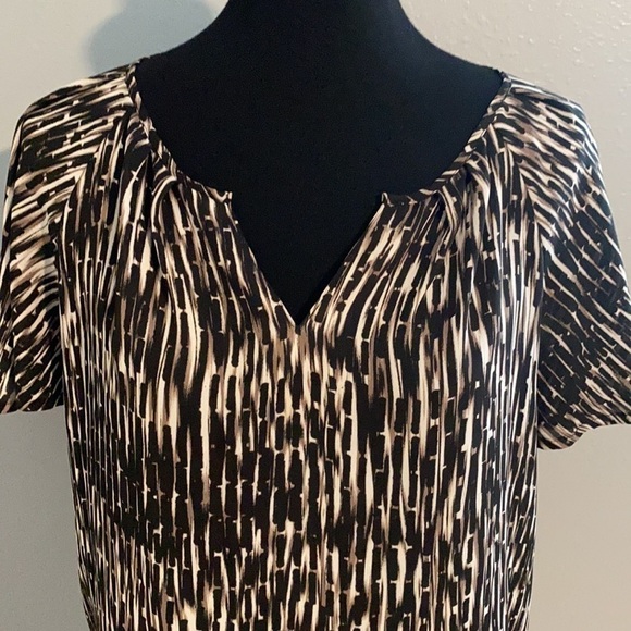 Apt. 9 Tops - 3 for $30 Vertical striped animal like blouse PS